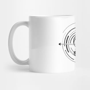 Sol key compass | Tattoo style music Mug